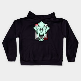 Green Skull Kids Hoodie